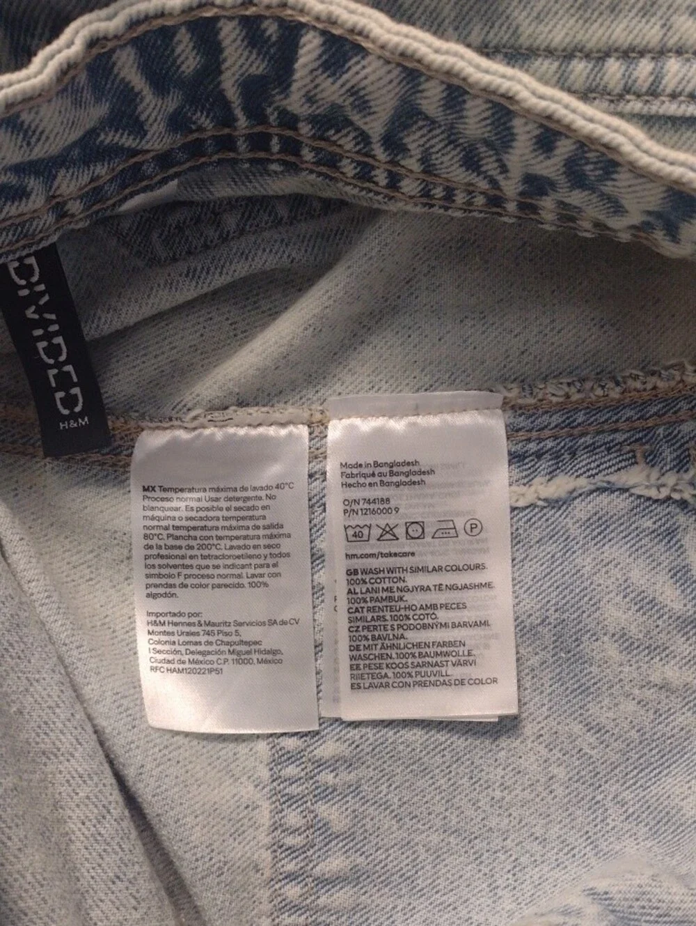 Divided Light Blue Wms Size 6/30 Flare  13" Bell Bottom Front Flap Pockets - Picture 4 of 16